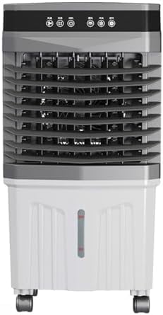GENERIC Refroidisseur D'air évaporatif Portable Avec Packs De Glace, Ventilateur De Marais à 3 Vitesses Pour La Maison Et Le Bureau.Fonctionnement Silencieux 28dB, Grand Réservoir D'eau, Minuterie 12H, Foncti