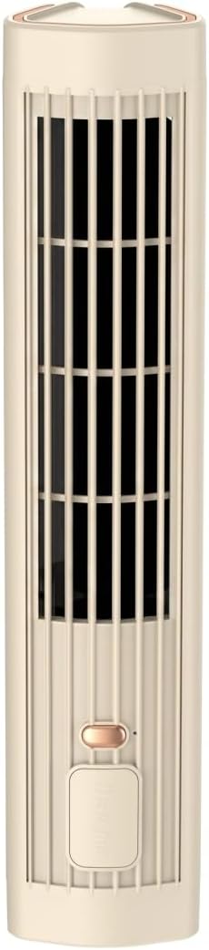 Climatiseur Personnel 2 En 1 à Chargement Sans Fil De 12 Pouces, Ventilateur Froid Portable Silencieux à 3 Vitesses Rechargeable Par USB, Mini Unité AC Pour Bureau, Maison, Dortoir, Blanc