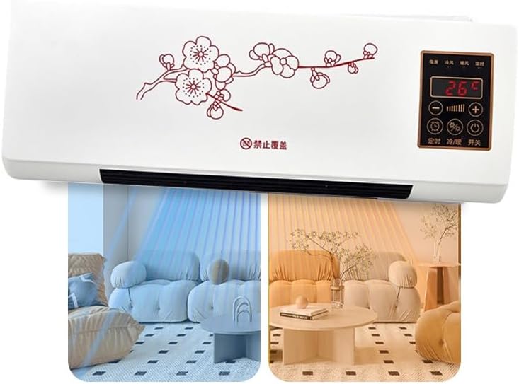 Climatiseur Portable Split 2-en-1 De 2000 W, Mini Climatiseur Mural Avec Minuterie, Ventilation Et Chauffage Rapides Et Naturels(A)