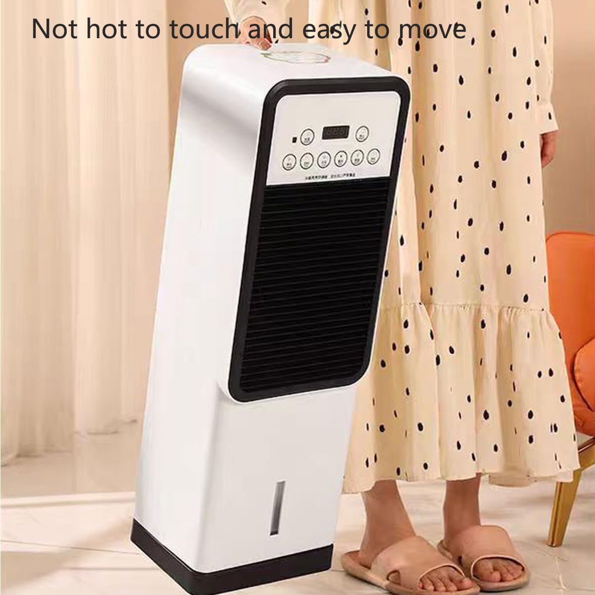 Climatiseur Portable 12 000 Btu Avec Télécommande, Classe Énergétique A, Refroidissement Et Chauffage Par Évaporation, Ventilateur Chauffant Et Rafraîchissant Mobile