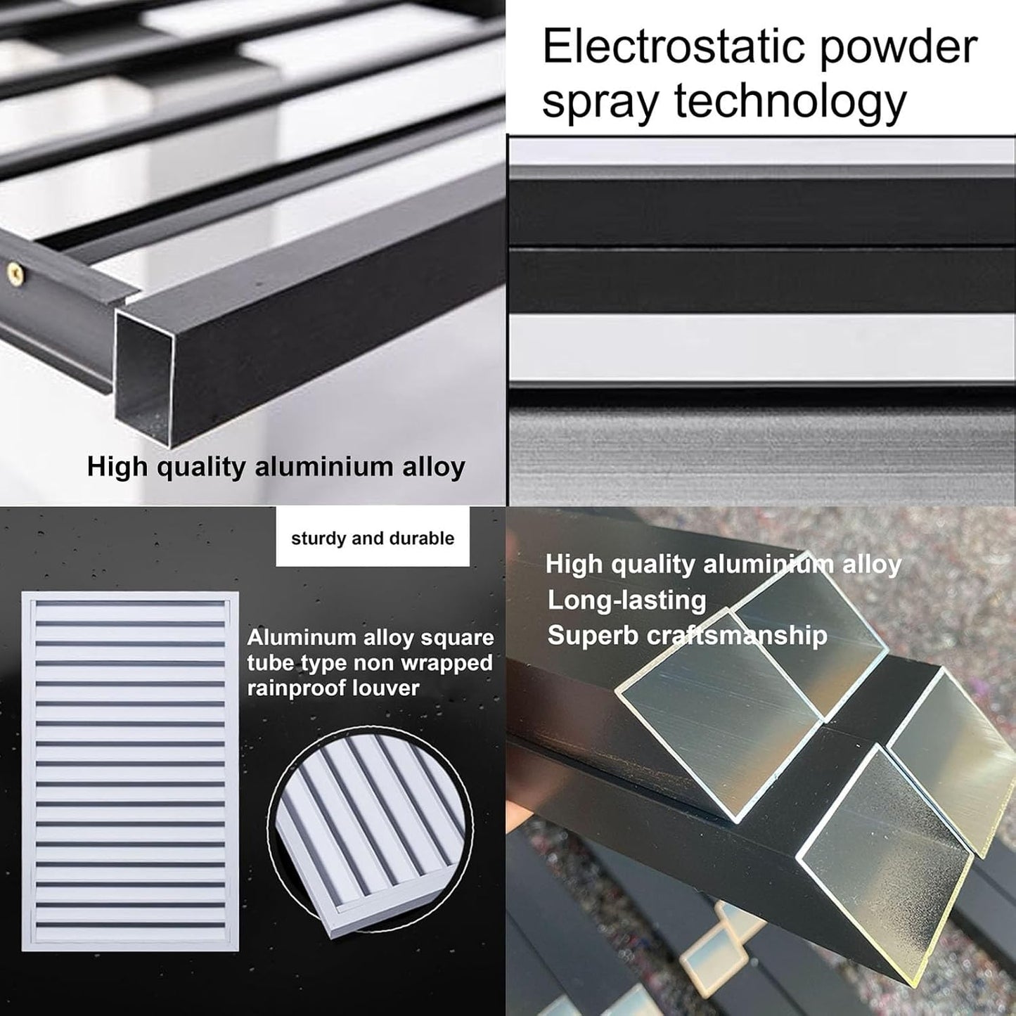 GENERIC Housse De Protection En Aluminium Pour Climatiseur – Protection Contre Le Condensateur – Résistant Aux Intempéries – Matériau Extérieur Pour Utilisation En Intérieur/extérieur