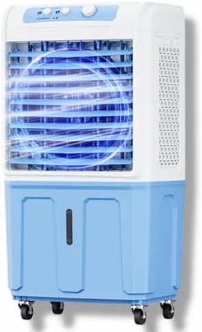 GENERIC 3-en-1 Portable Refroidisseur D'air évaporatif 40L Réservoir D'eau LED Télécommande 120 Oscillation 600 Pieds De Couverture Ventilateur De Refroidissement Silencieux Pour La Maison Salle De Bureau Uti