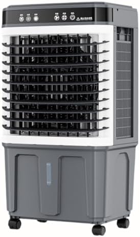 GENERIC Ventilateur De Refroidisseur D'évaporation Portable Avec 3 Vitesses, Minuterie 12H, Oscillation à 120 ° Et Grand Réservoir D'eau.Refroidisseur De Marais Calme Pour Grande Pièce, Garage, Patio.Alternat