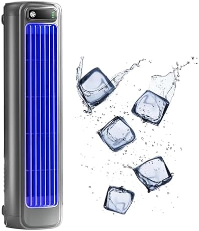  Ventilateur De Circulateur D'air Portable D'as De Refroidissement, Réglages à 3 Vitesses, Conception Sans Lame Ultra Silencieuse Avec Crochets De Montage, Léger Et Rechargeable Pour La Cuisine De Bure