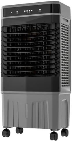 GENERIC Refroidisseur D'air évaporatif, Unité De Climatisation Portable Avec 120 Oscillation, Réservoir 45L, Télécommande, 3 Vitesses, Fonctionnement Silencieux Pour Le Bureau à Domicile, Mobilité Facile Sans