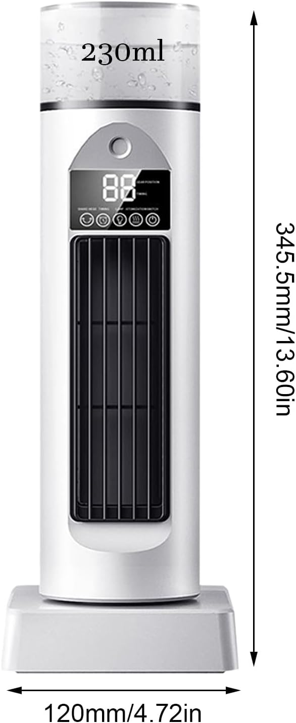 Genérico Climatiseur Personnel – Ventilateur D'air Frais, Climatiseur Personnel, Refroidisseur D'air Sans Pales, Humidificateur évaporatif Silencieux Avec Minuterie Et Télécommande