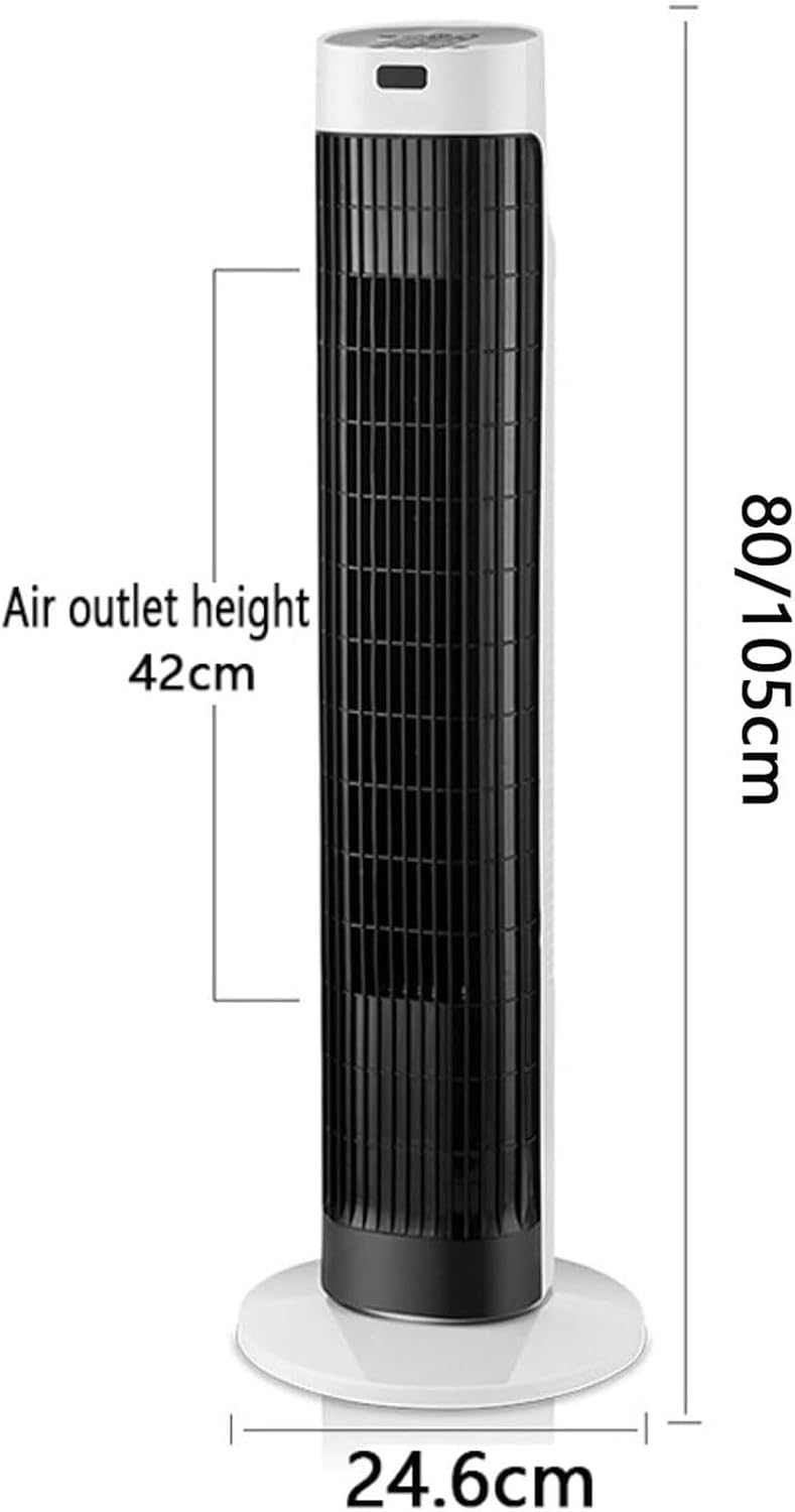 GENERIC Ventilateur De Tour Avec Télécommande, Refroidisseur D'air Oscillant Silencieux, écran LED à 3 Vitesses, Conception Portable Pour Le Bureau De Chambre à Coucher à Domicile, Système De Refroidissement