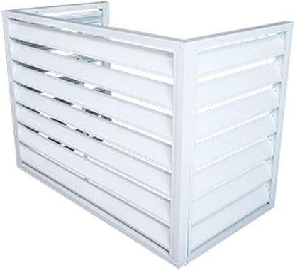 GENERIC Housse Pour Climatiseur Extérieur – Pare-soleil Résistant Aux Intempéries Pour Unités Divisées – Grille De Protection Et Clôture AC – Dimensions : 100 X 50 X 70 Cm – Protection Blanche Pour Toutes Les