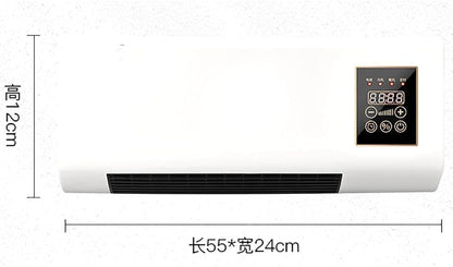  Ventilateur Mural, Ventilateur Portable Avec Minuterie à Distance, Ventilateur De Chauffage De Refroidissement Silencieux Pour La Chambre De Bureau à Domicile, Conception Compacte D'épargne D'espace,