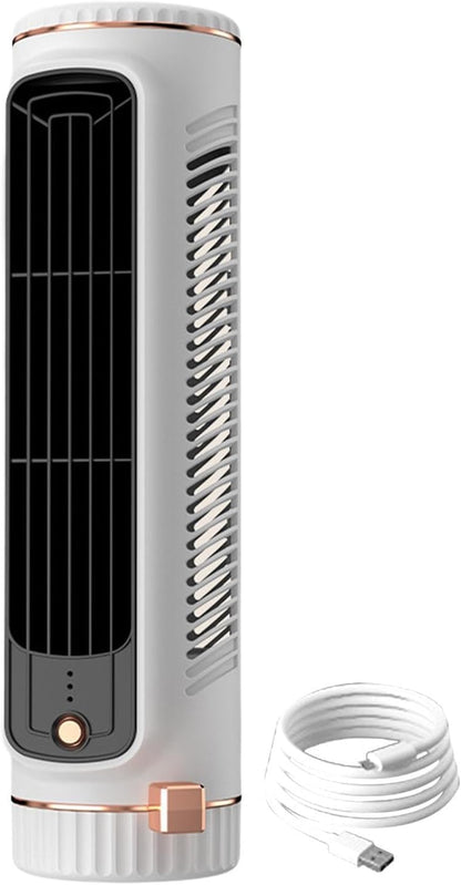  Mini Climatiseur Personnel - Ventilateur De Refroidissement Portable - Alimentation USB AC - 3 Vitesses - Tête Oscillante - Mini Climatiseur Pour Chambre à Coucher Et Voiture