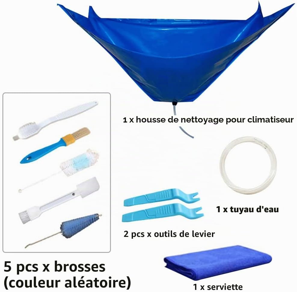  Kits De Nettoyage Pour Climatiseur Split étanche, Sac De Service Pour Climatiseur Mural - Couverture De Nettoyage Anti-poussière Pour Climatiseurs Suspendus De 1~1,5P