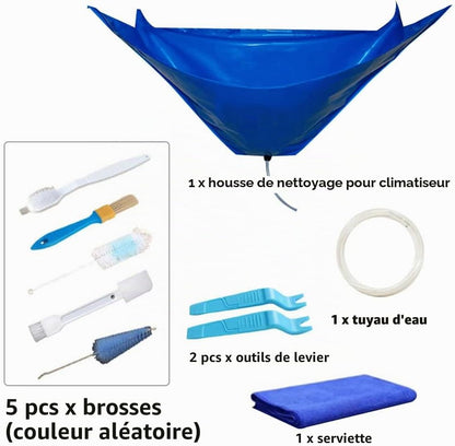  Kits De Nettoyage Pour Climatiseur Split étanche, Sac De Service Pour Climatiseur Mural - Couverture De Nettoyage Anti-poussière Pour Climatiseurs Suspendus De 1~1,5P