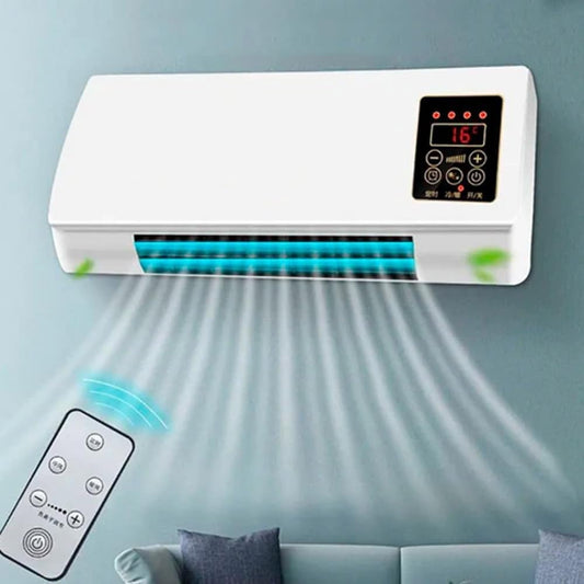  Petit Réchauffeur De Climatiseur,Refroidisseur Et Réchauffeur Ultra Silencieux, Avec Télécommande, Climatiseur Portable Pour La Maison/bureau/chambre (Blanc)