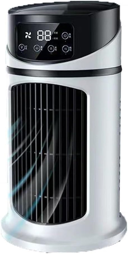  Ventilateur De Climatiseur Portable USB Avec Humidificateur, Contrôle D'écran Tactile à 6 Niveaux, Fonctionnement Silencieux, Réservoir D'eau De 300 Ml Pour Refroidir Et Hydrater L'air
