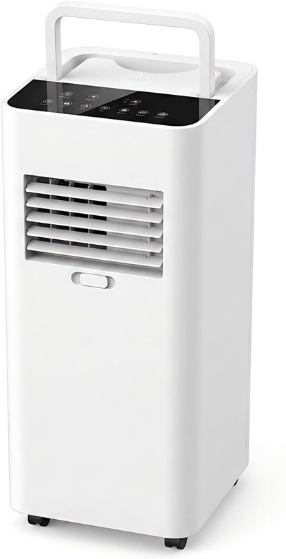  Climatiseur Portable Pour Grandes Chambres Et Chambres Jusqu'à 300 Sq.Ft, Unité Ultra Silencieuse 30dB Smart AC Avec Déshumidificateur, Ventilateur, Mode Veille Et Minuterie