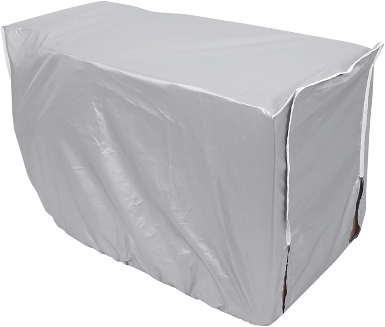  Couvercle De Climatiseur, 94 X 40 X 73cm Couvercle Polyester Argenté Universel Anti-Poussière Étanche Anti-Soleil Anti-Neige Pour Unité Extérieure (3 Tailles Disponibles)