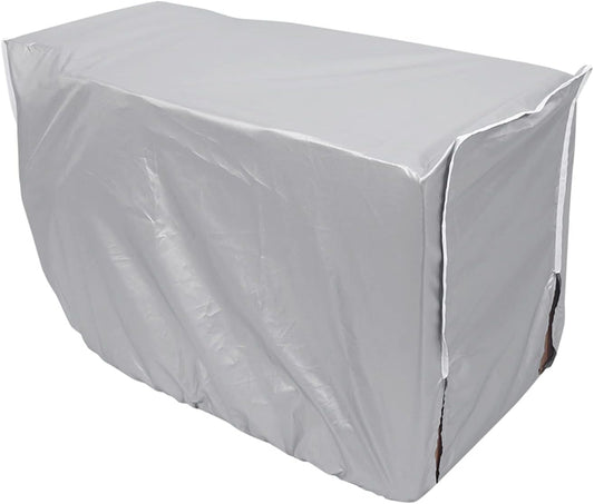  Couvercle De Climatiseur, 94 X 40 X 73cm Couvercle Polyester Argenté Universel Anti-Poussière Étanche Anti-Soleil Anti-Neige Pour Unité Extérieure (3 Tailles Disponibles)