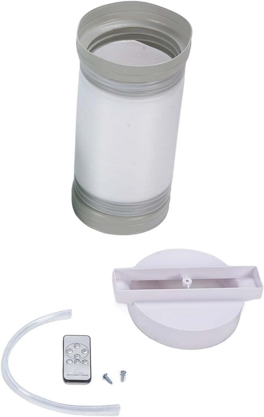  SIXRUN Climatiseur Portable 2300BTU Pour Camping Avec TéléCommande à Commande Vocale Pour VR Bureau Maison Petites Pièces Jusqu'à 150 Pieds Carrés (Prise UE 220V)