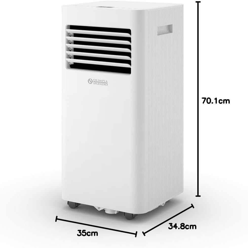  Olimpia Splendid, Dolceclima 12 Wifi Climatiseur Portatif 12.000 BTU/h, Classe A, Puissance 2,9 KW, Fonctions De Refroidissement, Déshumidification, Ventilation, Wifi Intégré