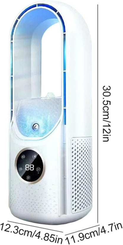 GENERIC Ventilateur De Refroidissement Portable Alimenté Par USB Avec 6 Vitesses De Vent - Fonction D'humidification En 3 Secondes - Parfait Pour La Maison, La Chambre à Coucher, Le Bureau, Excellente Idée