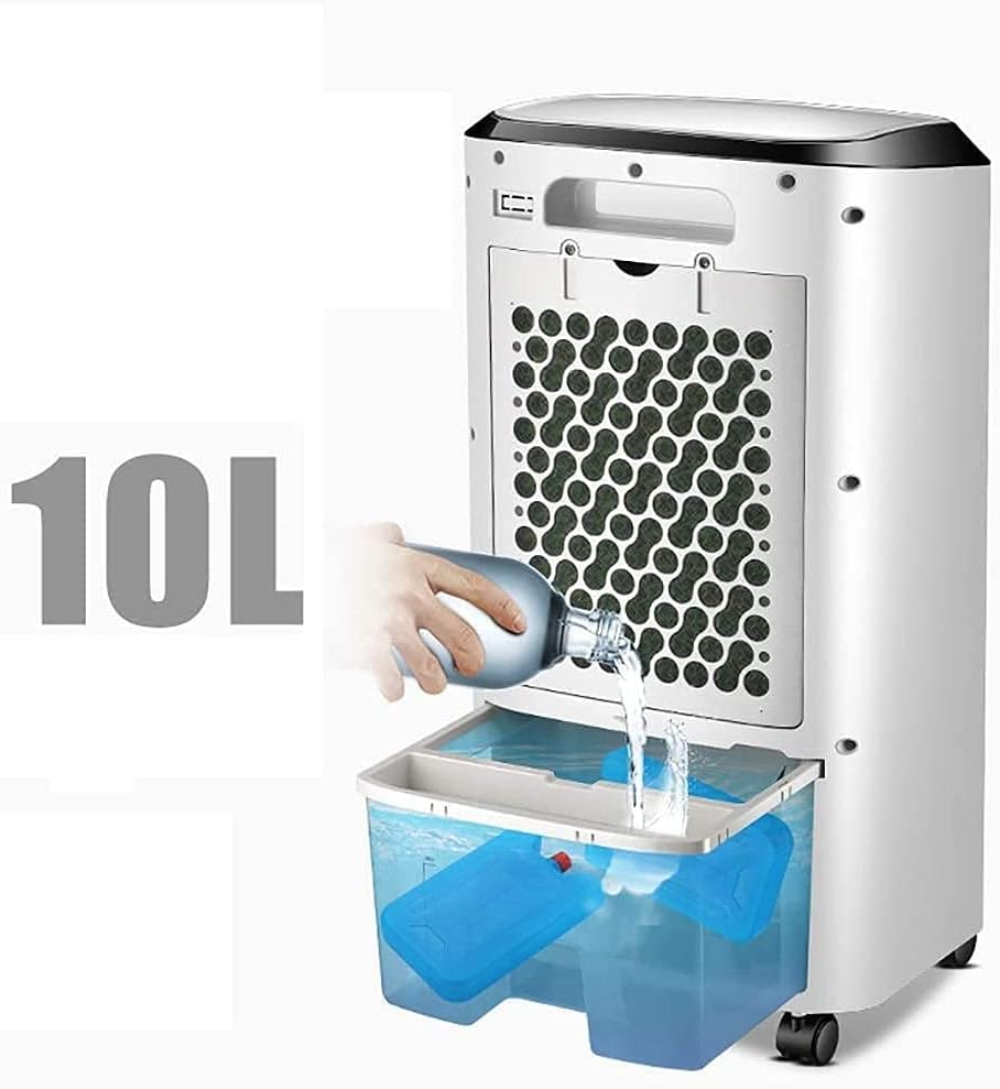  Refroidisseurs D'Air Par Évaporation Portables, Ventilateur Tour De Refroidissement Compact, Climatiseur Mobile Portable, Silencieux, Refroidisseur D'Espace À 3 Flux D'Air, Idéal Pour Les Climats Cha