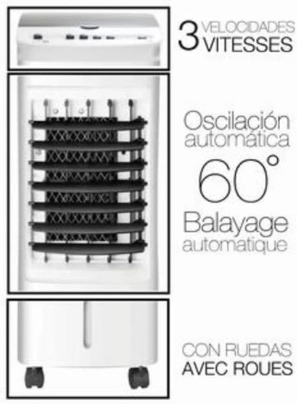  Refroidisseur D'air 3 Vitesses 65 W 6 Litres