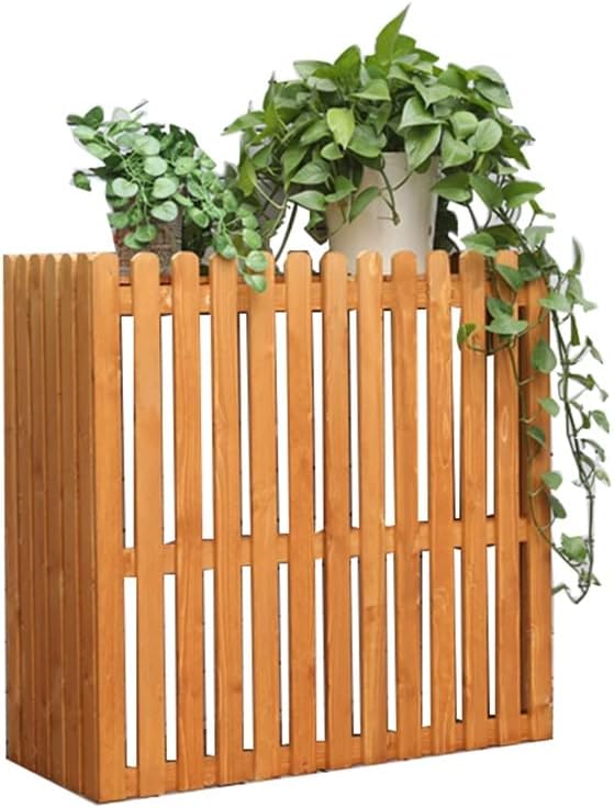 GENERIC Housse De Protection En Bois Pour Climatiseurs - 120 X 60 X 109 Cm - Bleu - Résistant Aux Intempéries - Élégant - Protection Extérieure - Pour Unités De Climatisation