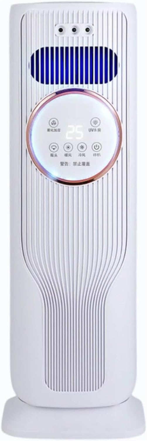 GENERIC Refroidisseur D'air évaporatif Portable Avec Télécommande, 4 Modes, 3 Vitesses, Affichage LED, Minuterie 12 H, Arrêt Automatique, Réservoir De 1,2 L, Ventilateur De Refroidissement Silencieux Sans