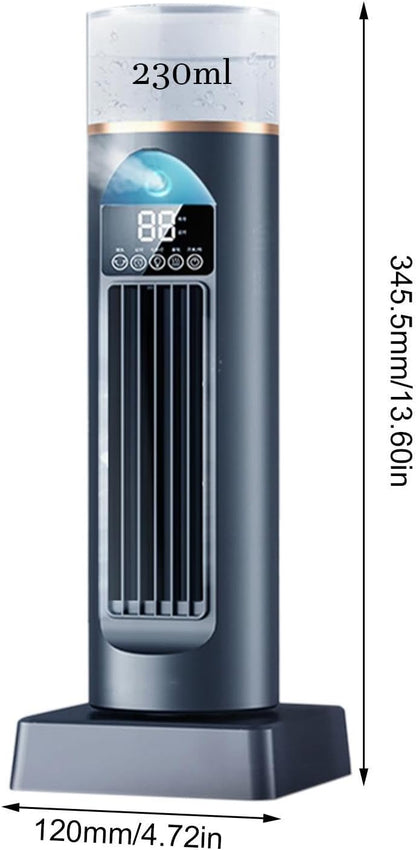  Ventilateur D'air Froid – Ventilateurs D'air Frais De 230 Ml, Conditionneur Personnel, Humidificateur Silencieux Sans Lame | Dispositif De Refroidissement Par évaporation Portable Pour