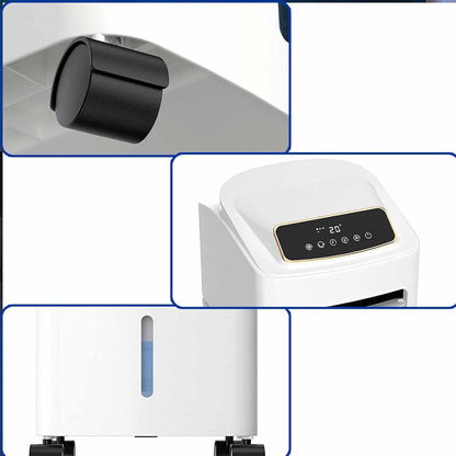GENERIC Refroidisseur D'air Portable Avec Réservoir De 6,5 L, 4 Roues, Ventilateur à 3 Vitesses, Minuterie 24 H, Télécommande, Pour Bureau/dortoir/chambre