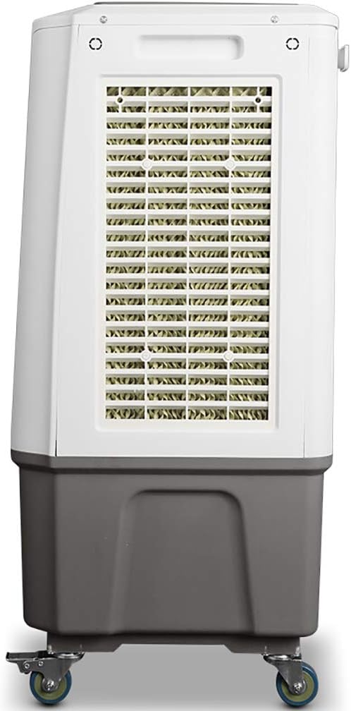  Rafraîchisseur D'air Portable Par évaporation Avec 4 Roues Universelles, Réservoir D'eau De 60 L, Oscillation à 120 °, Léger, 3 Vitesses, Refroidissement Jusqu'à 60 M², Pour Intérieur Et Maison