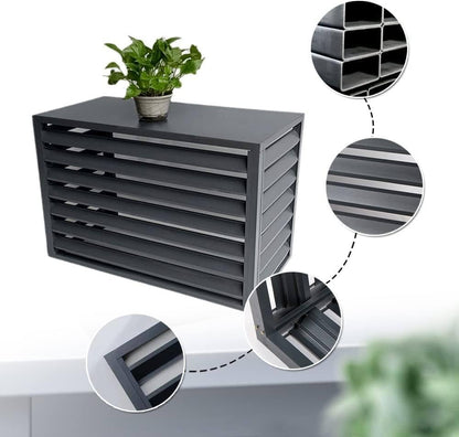  Housse De Protection En Aluminium Pour Climatiseur Extérieur Toutes Saisons – Écran De Protection Décoratif Pour Climatiseurs Centraux Et Bouclier élégant Résistant Aux Intempéries
