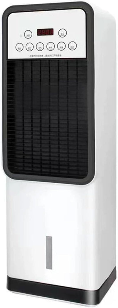 GENERIC Ventilateur Colonne Sans Pales Avec Réservoir D'eau De 3 Litres, Télécommande, Minuterie 12 Heures, Oscillation À 120°, 4 Modes, 3 Vitesses – Climatiseur Portable Pour Chambre À Coucher