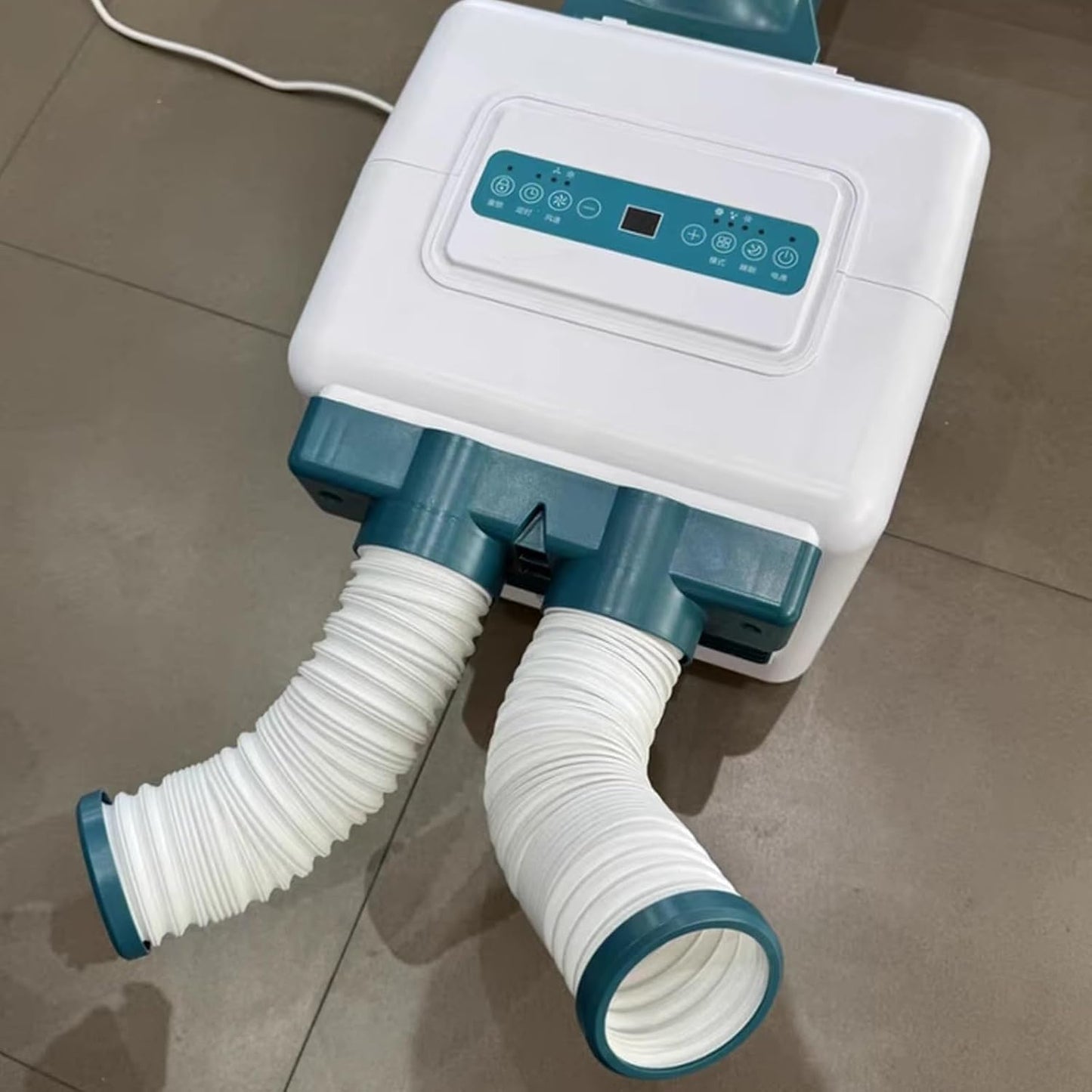GENERIC Climatiseur Mobile Avec Evacuation 3800 Btu Refroidisseur D'air Faible Consommation D'énergie 2 Vitesses De Ventilation Avec Écran Tactile Et Télécommande