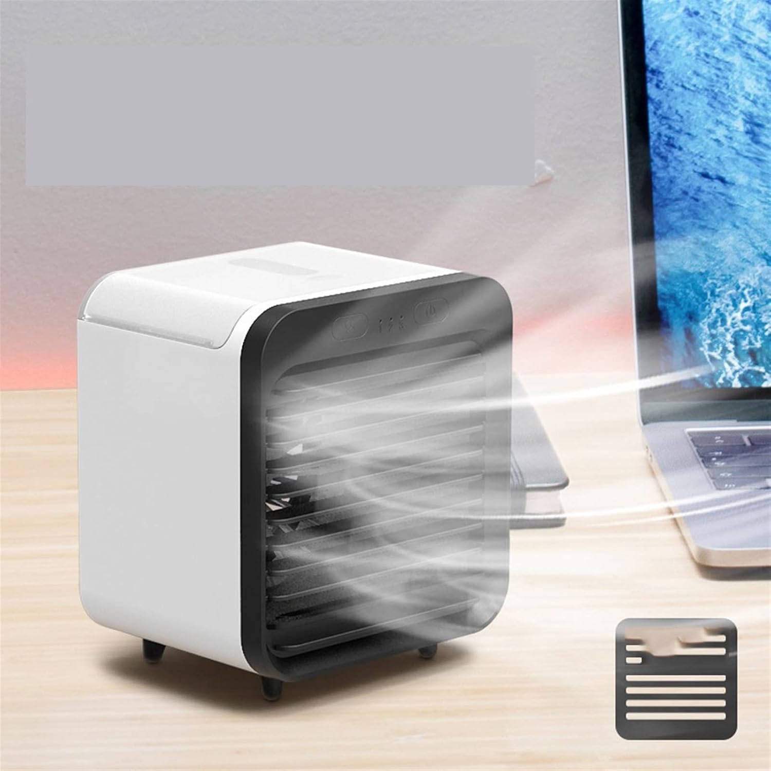 GENERIC Mini Ventilateur De Refroidissement Portable Pour Bureau, économe En énergie Et Compact Pour La Maison Et Le Bureau