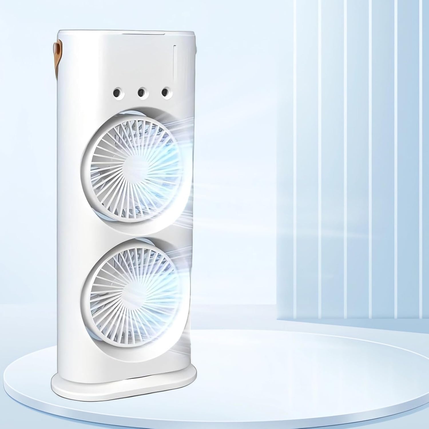  Refroidisseur D'air Par évaporation Portable, Mini Ventilateur USB De Climatisation Avec 6 Minuteries Réglables Et Contrôle De La Vitesse Du Ventilateur, Ventilateur De Refroidissement Personnel Pour