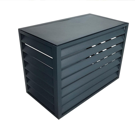 GENERIC Couvercle En Aluminium Robuste Pour Climatiseur – Clôture Antivol Pour Climatiseur, Réduction Du Bruit, Protection élégante Pour Radiateur Pour Cacher L'unité De Climatisation, Design Résistant Aux