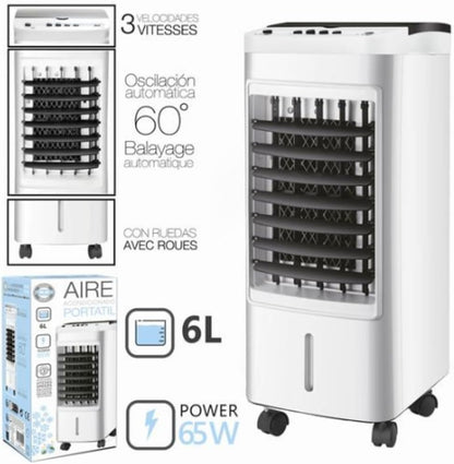  Refroidisseur D'air 3 Vitesses 65 W 6 Litres