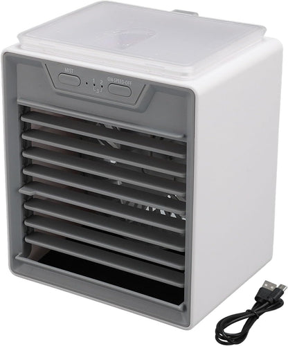  Jectse REFROIDISSEUR D'AIRS PAR ÉVAPORATION, Ventilarice De RefroidIlement Portable Avec Atomiseur à Ultrasons, Mode Brise, 2 Niveaux De Brume, 3 Visses De Ventilateur, Minuterie Et