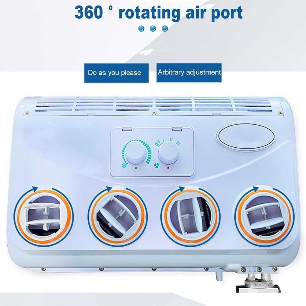  Climatiseur électrique De Toit Générique Pour Voitures, RV, Camions, Pelleteuses, Véhicules Agricoles, Buses, Camionnettes, 12 V, 24 V