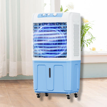  Refroidisseur D'air Par évaporation Avec Grand Réservoir D'eau, Climatiseur Portable Avec Bloc Réfrigérant, Oscillation à 120°, 3 Vitesses, Sans Tuyau, Pour Garage, Jardi