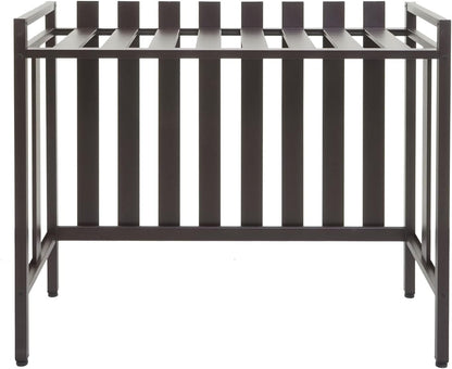  Mendler Cache Pour Climatiseur/Pompe à Chaleur HWC-K58 Métal 80x90x39cm Marron