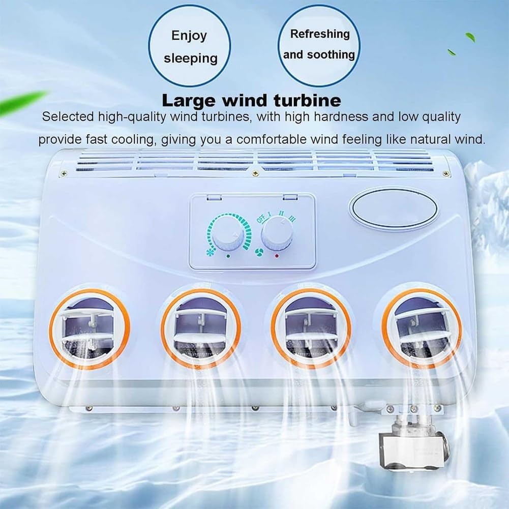  Climatiseur électrique De Toit Générique Pour Voitures, RV, Camions, Pelleteuses, Véhicules Agricoles, Buses, Camionnettes, 12 V, 24 V