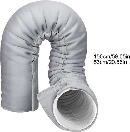  Protection Portable Pour Tuyau Climatisation Isolation Tuyaux Climatiseur | Enveloppe Isolante Triple Couche Ajustable Pour Usage Intérieur Et Extérieur - Diamètre 13 Cm Et 15 Cm