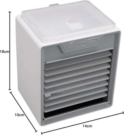  Jectse REFROIDISSEUR D'AIRS PAR ÉVAPORATION, Ventilarice De RefroidIlement Portable Avec Atomiseur à Ultrasons, Mode Brise, 2 Niveaux De Brume, 3 Visses De Ventilateur, Minuterie Et