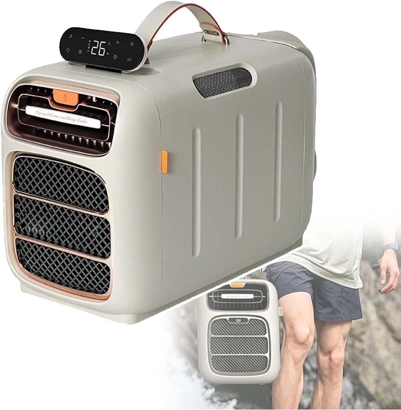  Climatiseur Portable Pour Caravane Et Voiture Refroidisseur Compact D'extérieur Climatiseurs De Voyage Portable Refroidisseur Sans Eau Pour Camping Les Camping Cars