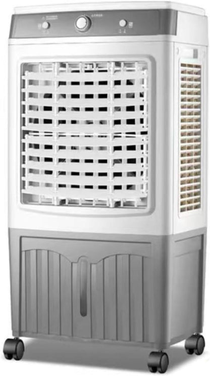 GENERIC Ventilateur De Refroidisseur D'air évaporatif Portable De 40L Avec Télécommande, Modes 3 Vitesses, Heureuse Et Roues De 7.5H, Humidificateur De Brime Silencieux Pour La Cuisine De Bureau De Chambre à