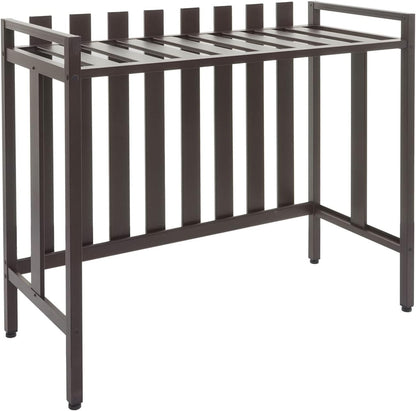  Mendler Cache Pour Climatiseur/Pompe à Chaleur HWC-K58 Métal 80x90x39cm Marron