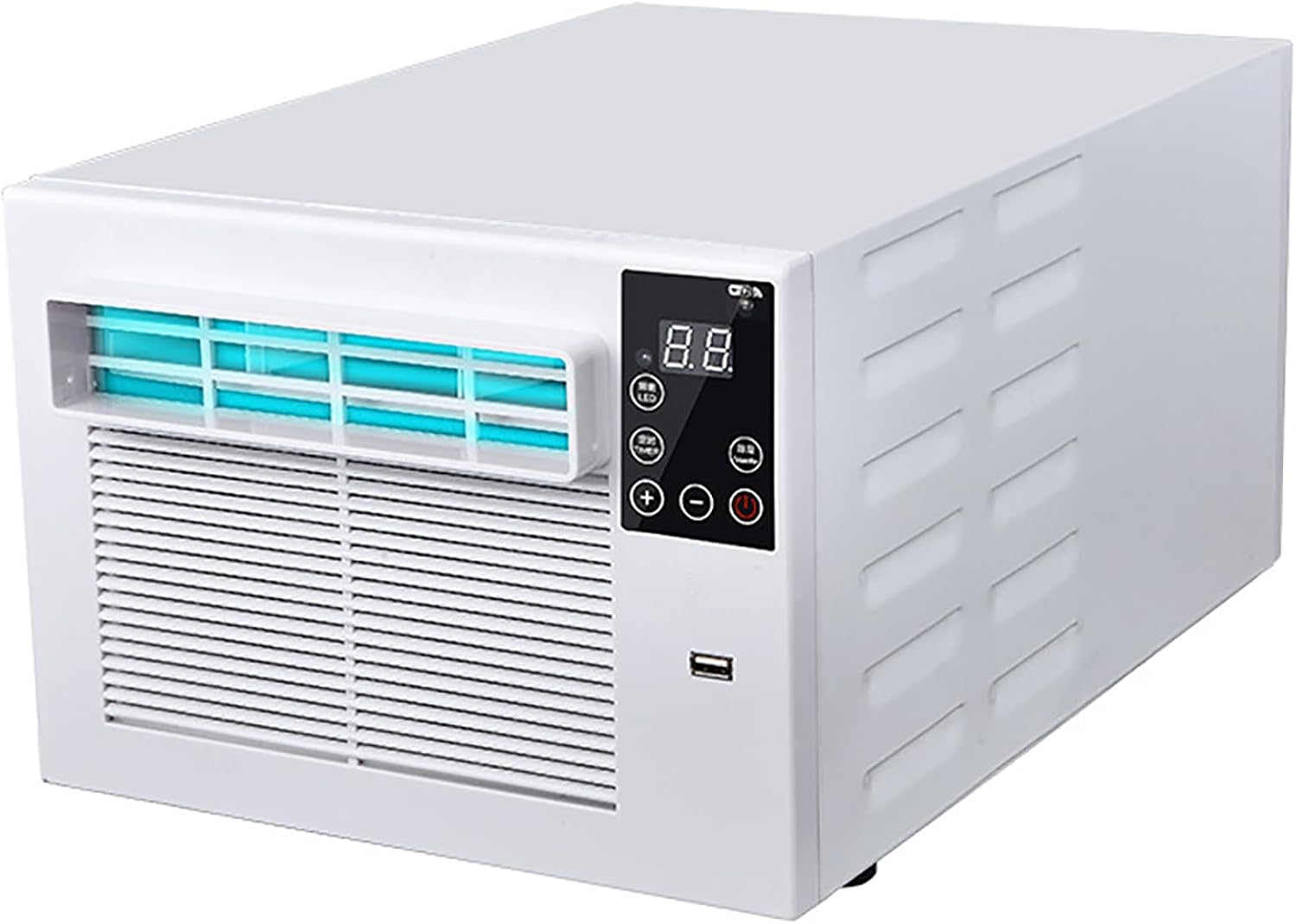  Climatiseur Portable 1900 BTU, 550W Déshumidificateur Avec Roulettes, Unité De Climatisation Silencieuse Pour Le Dortoir De Chambre, Mini Ventilateur énergétique Avec Télécommande Et Conduit D'échappe