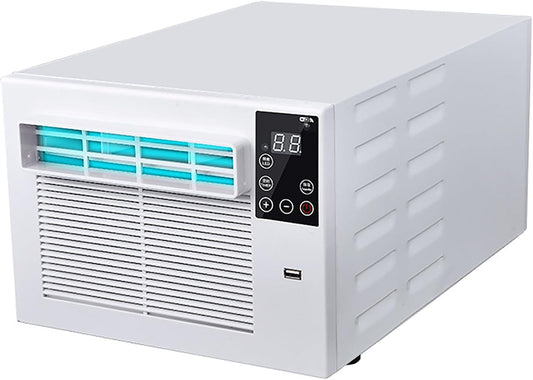  Climatiseur Portable 1900 BTU, 550W Déshumidificateur Avec Roulettes, Unité De Climatisation Silencieuse Pour Le Dortoir De Chambre, Mini Ventilateur énergétique Avec Télécommande Et Conduit D'échappe